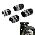 Front Fork Slider Covers Fit For Harley Touring Electra Street Glide 1984-2013