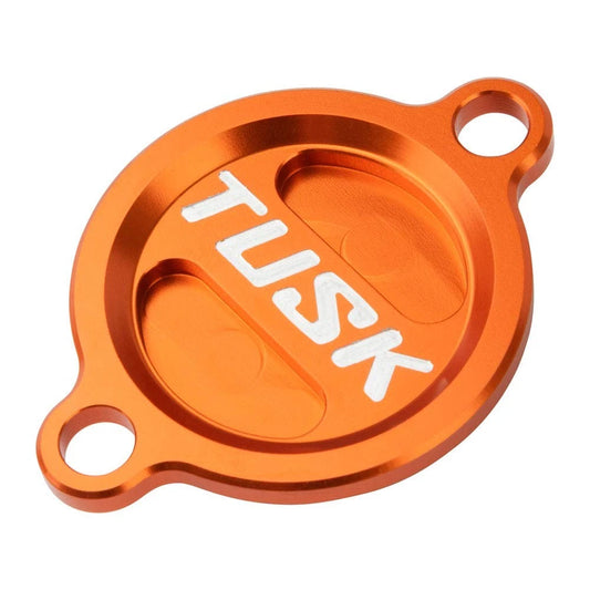 Tusk Aluminum Oil Filter Cover Orange For Husqvarna FE 350 S 2015-2016,2020-2023