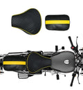 Stylish Diamond Cut Design Seat Cover with Back Rest Foam For Royal Enfield