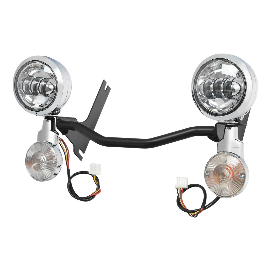 4.5" LED Spot Passing Lights Turn Signals Bar Fit For Harley Touring 2014-2024