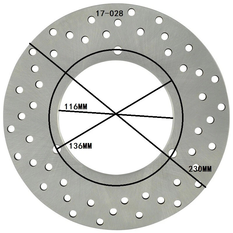 230mm Rear Brake Disc For Yamaha YP250 Majesty 250 00-07 Jupiter 125 250 02-06