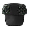 Black Green Razor Chopped Trunk Backrest Pad Fit For Harley Touring 14-2024