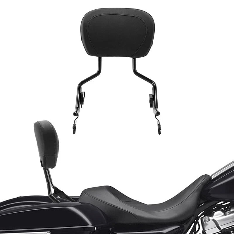 Detachable Passenger Backrest Sissy Bar Fit For Harley Touring Road King 09-25