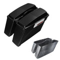 Hard Saddlebags Trunk w/Speaker Lid Latch Fit For Harley Touring Road King 94-13