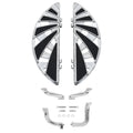 Chrome Rider Driver Floorboards Footboards Bracket Fit For Harley Touring 14-24
