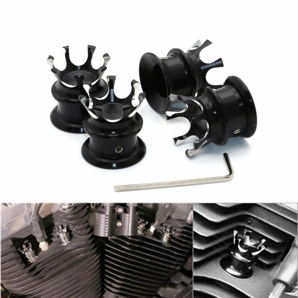 Crown Spark Plug Head Bolt Cap Cover Plug For Harley Sportster XL883 1200 86-20