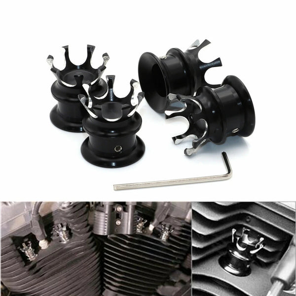 Crown Spark Plug Head Bolt Cap Cover Plug For Harley Sportster XL883 1200 86-20
