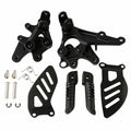 Suzuki GSXR1000 K5 K7 Black Front Foot Pegs Footrest Bracket Fit For 2005-2008