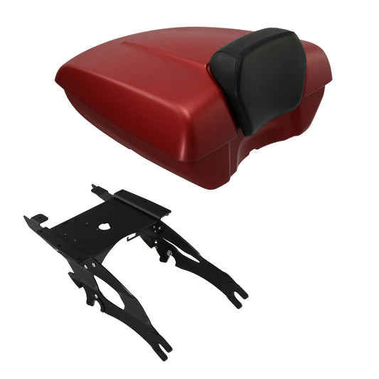 Low Profile Trunk Backrest Mount Fit For Indian Pursuit Limited 22-23 Ruby Smoke