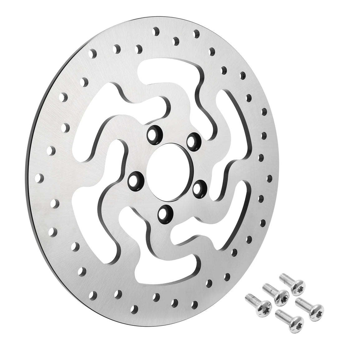 Rear Brake Disc Rotors & Bolts Fit For Harley Touring Road Glide King 2008-2025