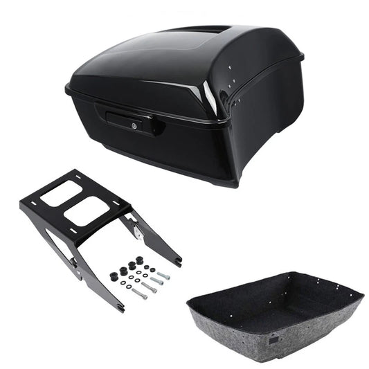 Black King Trunk Luggage Mounting Rack Fit For Harley Sport Glide Flsb 2018-2021