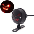 Black LED Vintage Pumpkin Tail Brake Rear Light For Cafe Bobber Cruiser Chopper