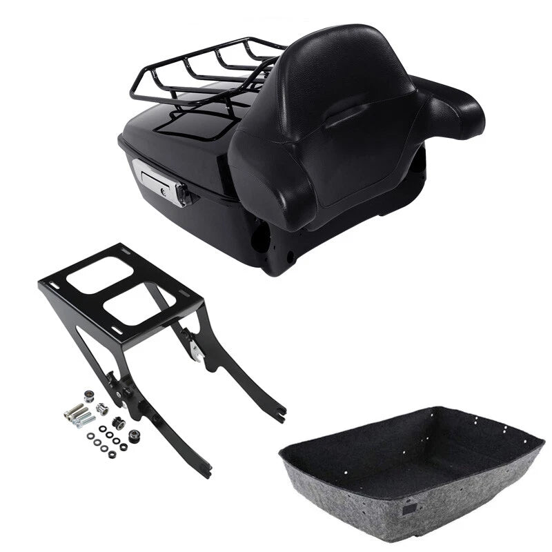 King Trunk Backrest Rack Mount Fits For Harley Heritage Classic Flhc Flhcs 18-Up