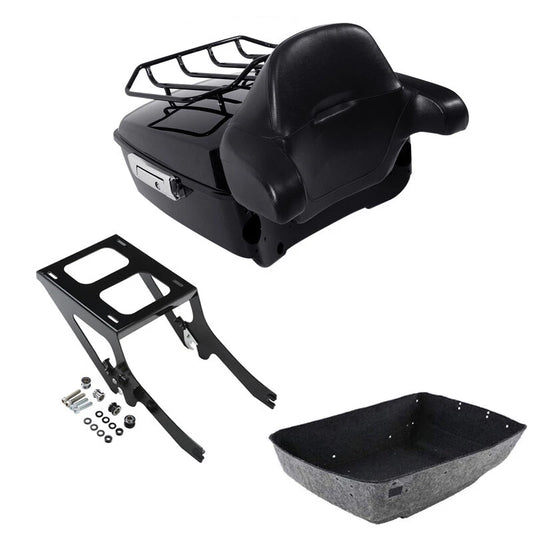 King Trunk Backrest Rack Mount Fits For Harley Heritage Classic Flhc Flhcs 18-Up