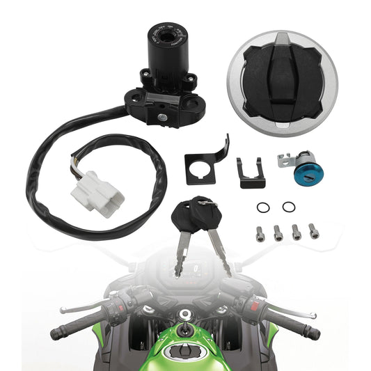 Fuel Gas Ignition Switch Key Seat Lock Fit For Kawasaki Ninja 650 2017-2023 2022