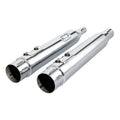 4" Megaphone Slip-on Muffler Exhaust Pipes Fit For Harley Electra Glide 2017-23