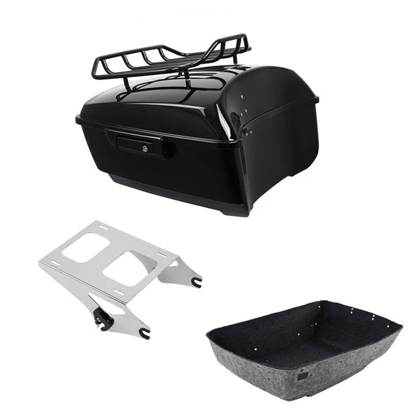 King Trunk Luggage Rack Mount Fit For Harley Touring Electra Road Glide 2014-26