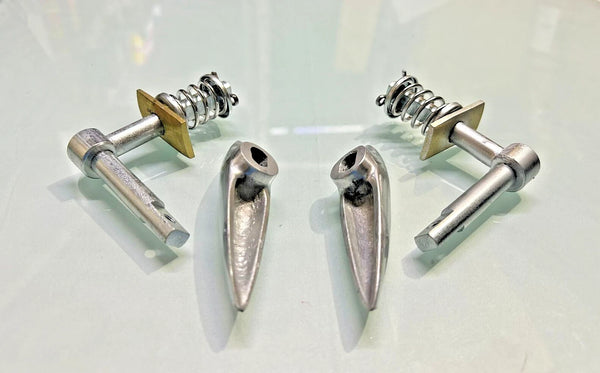For Lambretta Side Panel Handle Lever Complete LI TV Series 1 2 Polished Alloy