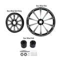 18" Rear Wheel Rim Hub Pulley Sprocket Fit For Harley Road Glide 2009-2023 Black