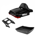 Chopped Trunk Backrest Light Mount Rack Fit For Harley Electra Road Glide 14-26