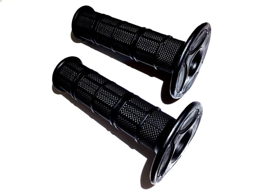 Nuevo Par DE PUÑOS DE Goma Negra DE 7/8'' Para Mango Del Acelerador Bike