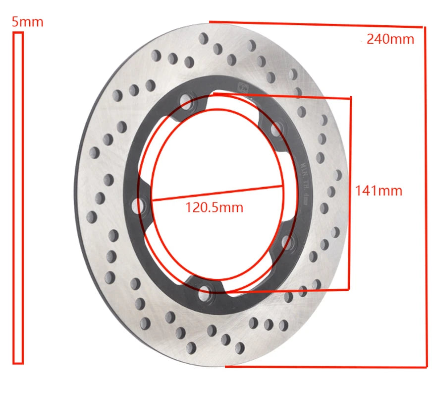 Rear Brake Disc Rotor For Suzuki Bandit GSF650 GSF650S GSF650A GSF650SA GSR600