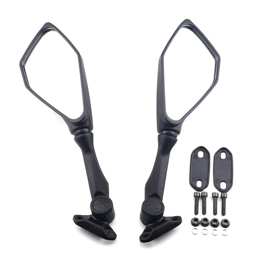 1 Pair Black Rearview Mirrors For Kawasaki Ninja300 EX300 2013-2017 2014 2015 16