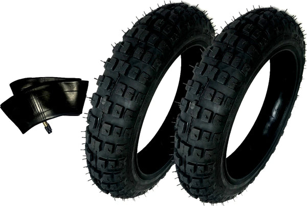 2) HD Tires And 1) Tube 2.50-10 2.50X10 Straight For Honda XR50 XR-50 XR 50 50CC