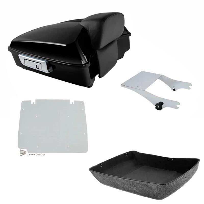 Chopped Trunk Mount Rack Base Plate Fit For Harley Touring 1997-08
