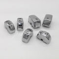 6pcs Chrome Hand Control Switch Button Cap For Harley Softail 2011-2015