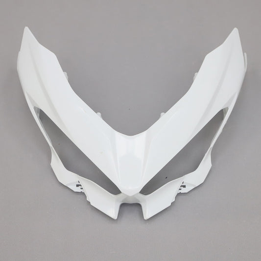 Front Headlight Fairing for Kawasaki Ninja 400 2018-23 Unpainted Upper Nose Cowl