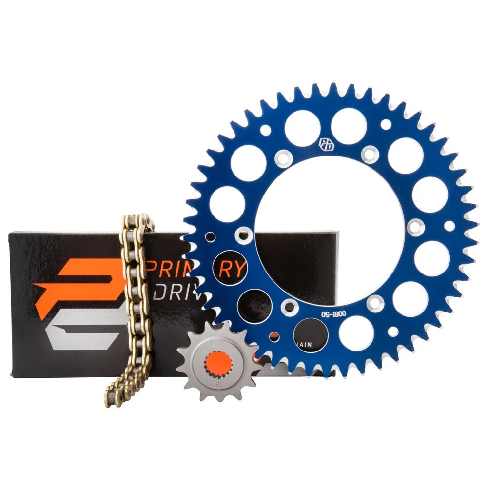 Primary Drive 1021390177-8d3c2f Chain & Sprocket Kit - Aluminum Rear/Gold X-Ring