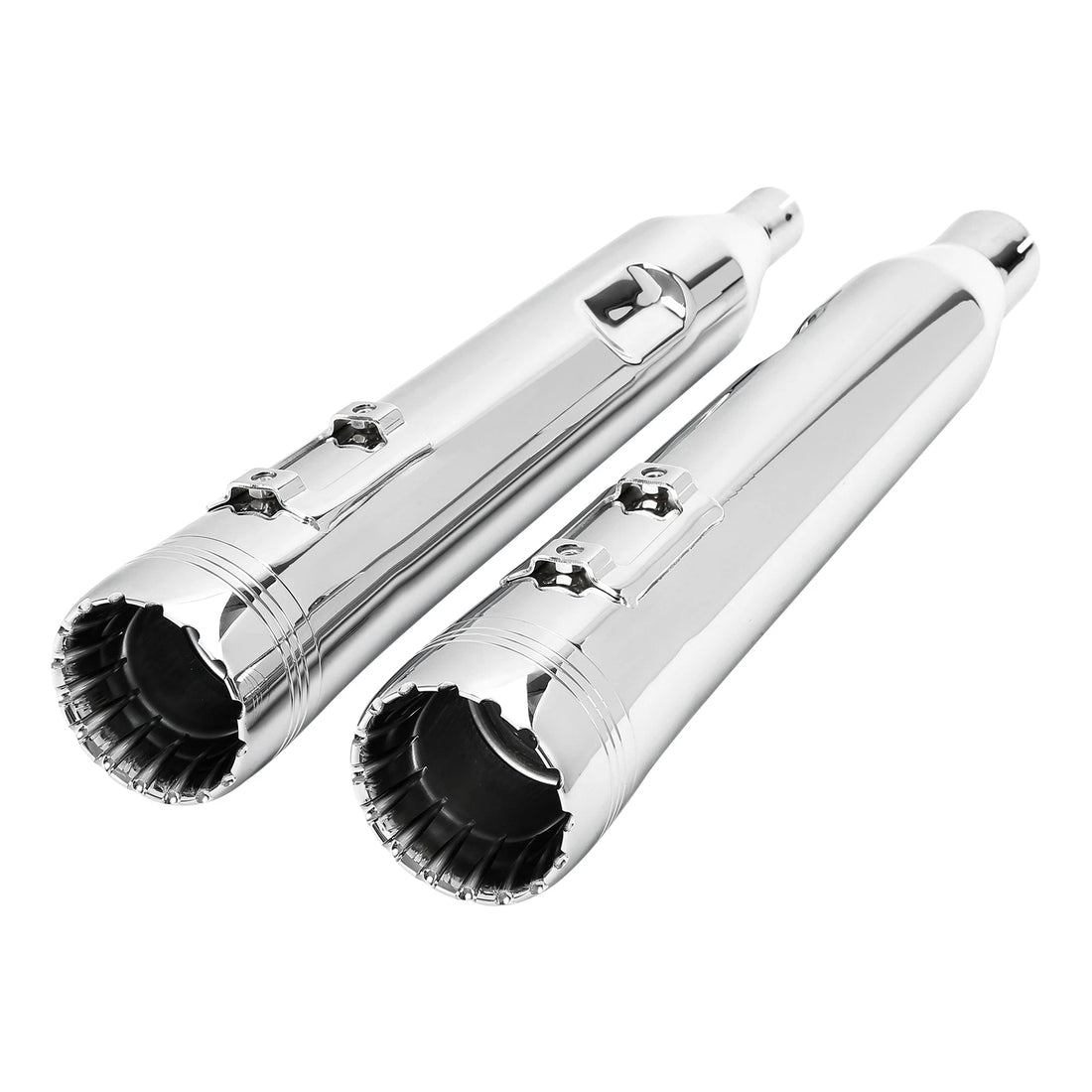 4" Slip on Straight Mufflers Exhaust Fit For Harley Touring Street Glide 2017-25