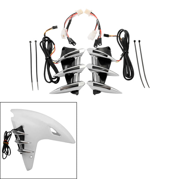 Front Fender Trims Indicator Light Fit For Honda Goldwing 1800 GL1800 2001-2017