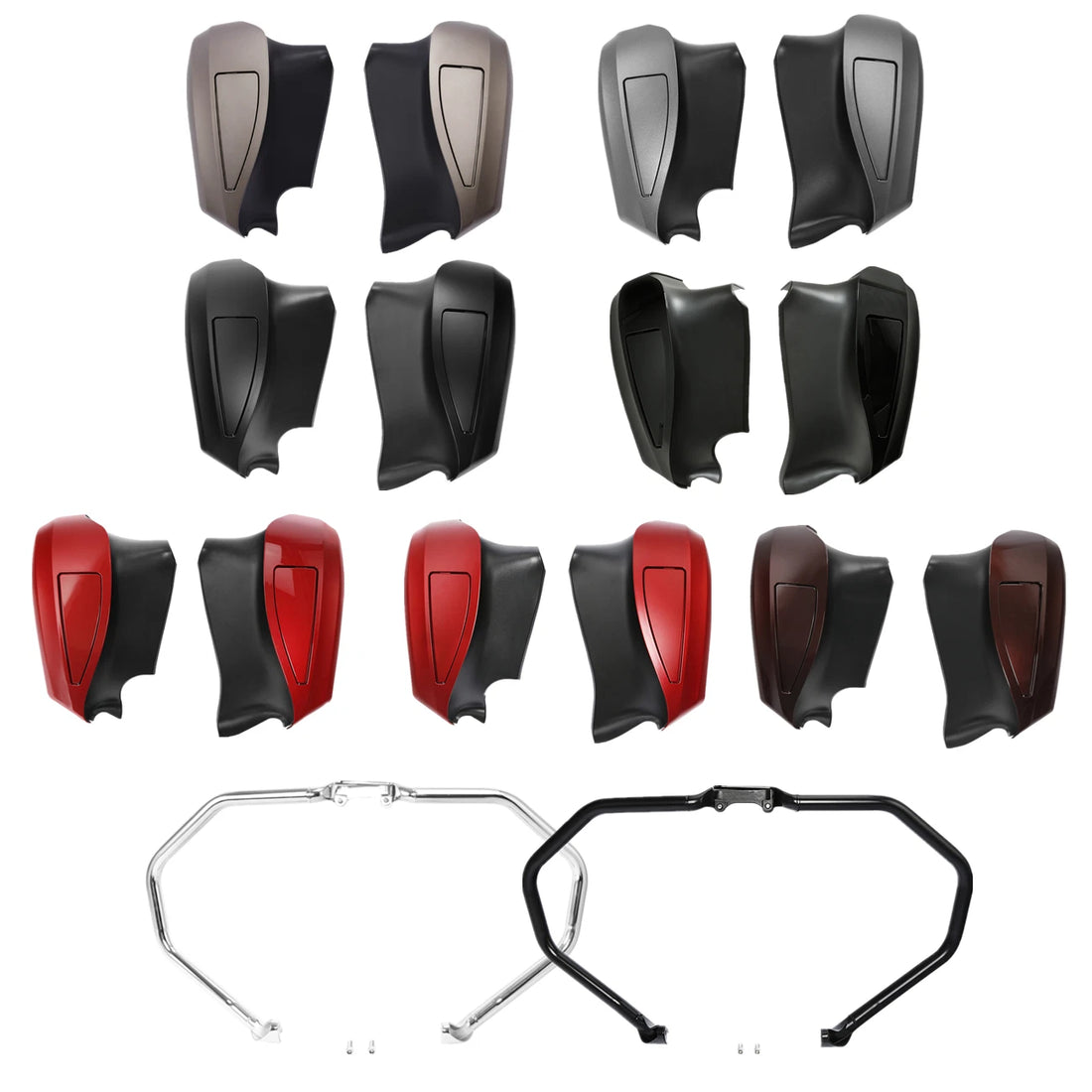 Engine Guard Crash Bar / Lower Vented Fairings Fit For Indian Chieftain 19-25