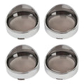 Turn Signal Light Trim Ring Visors Bezels Smoke Lens Fit For Harley Softail Dyna