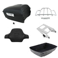 Matte Black King Trunk Backrest Rack Mount Fit For Harley Road Glide 2014-2026