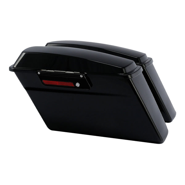Black Hard Saddlebags Saddle Bags Fit For Harley Touring Street Glide Flhx 94-13