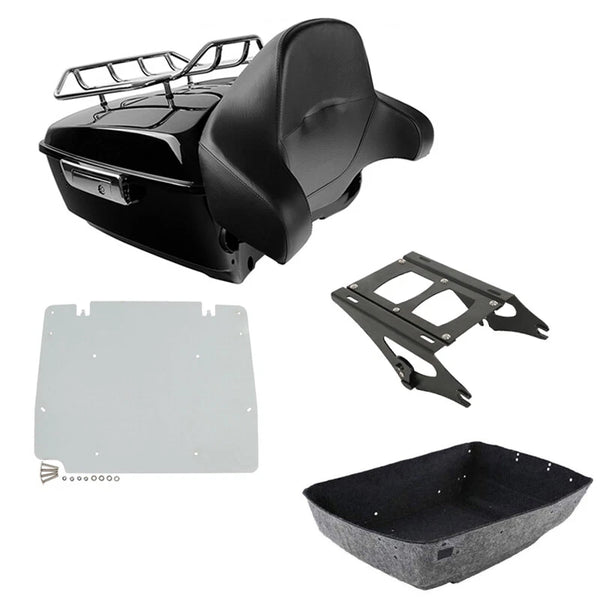 King Trunk Pad Mount Rack Plate Fit For Harley Touring Street Road Glide 14-2026