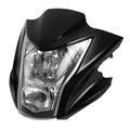 Black Kawasaki ER-6N ER650 Motorcycle Front Headlight Assembly Fits 2012-2018