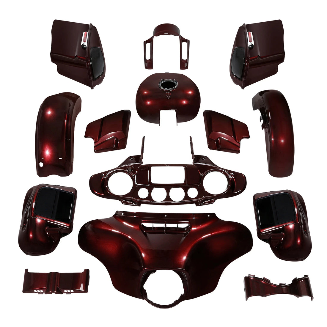 Fairings Bodywork Fit For Harley CVO Street Glide 2018 2014-2024 Twisted Cherry