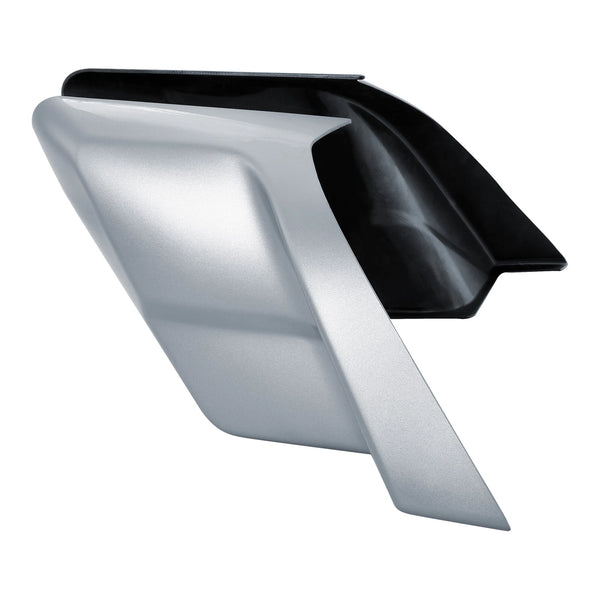 Stretched Side Covers Panel Fit For Harley Street Glide 2014-24 Barracuda Silver