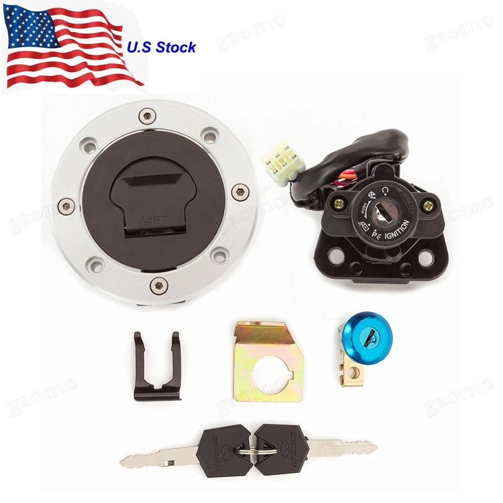 Suzuki Hayabusa GSX1300R Fuel Gas Cap Ignition Switch Seat Lock Fits 1999-2007