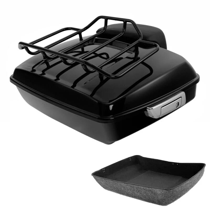 Chopped Trunk Top Rack Backrest Fit For Harley Road Street Glide Touring 14-2026