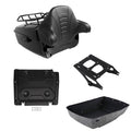 Black King Trunk Luggage Backrest Mount Rack Plate Fit For Harley Touring 14-26