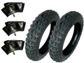 2) HD Tires And 3) Tubes Straight Stem Size 2.50-10 2.50X10 For Yamaha DT50 50CC