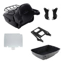 King Trunk Pad Mount Rack Docking Base Plate Fit For Harley Touring Flht 2014-26