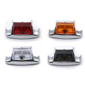 Chrome Motorcycle Rear Fender Tip Light Mudguard Trim For Harley Road King Flhr