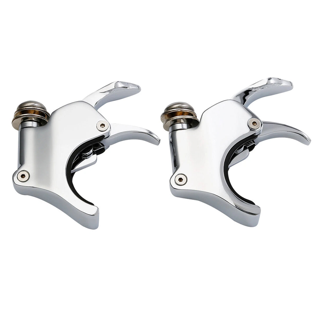 Detachable 49mm Windshield Clamps Fit For Harley Dyna Street Bob Wide Glide 06+