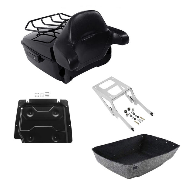 King Trunk Backrest Rack Mount Plate Fit For Harley Heritage Classic Flhc 18-Up